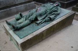 Grave of Monseur Noir, Pere Lachaise cemetary